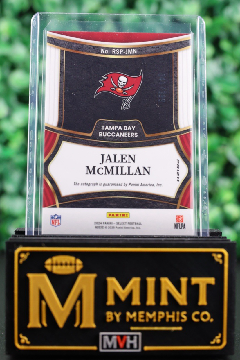 JALEN MCMILLAN RC 2024 SELECT ROOKIE AUTO SIGNATURES SILVER PRIZM /399 BUCS
