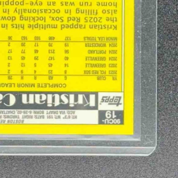 KRISTIAN CAMPBELL 2025 TOPPS CHROME UPDATE #90CU-19 1990 RC RED SOX