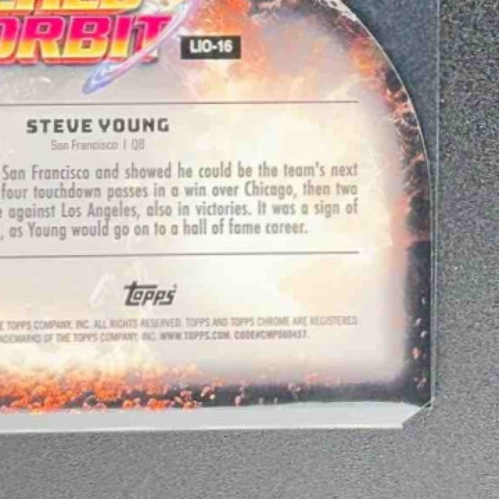 STEVE YOUNG 2024 TOPPS COSMIC CHROME #LIO-16 LAUNCHED INTO ORBIT 49ERS