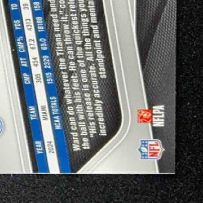 CAM WARD 2025 PANINI PRIZM #352 RC TITANS
