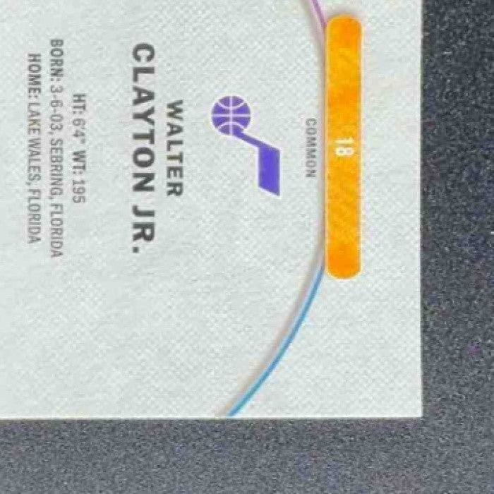 WALTER CLAYTON JR. 2025-26 TOPPS FINEST #18 COMMON RC JAZZ