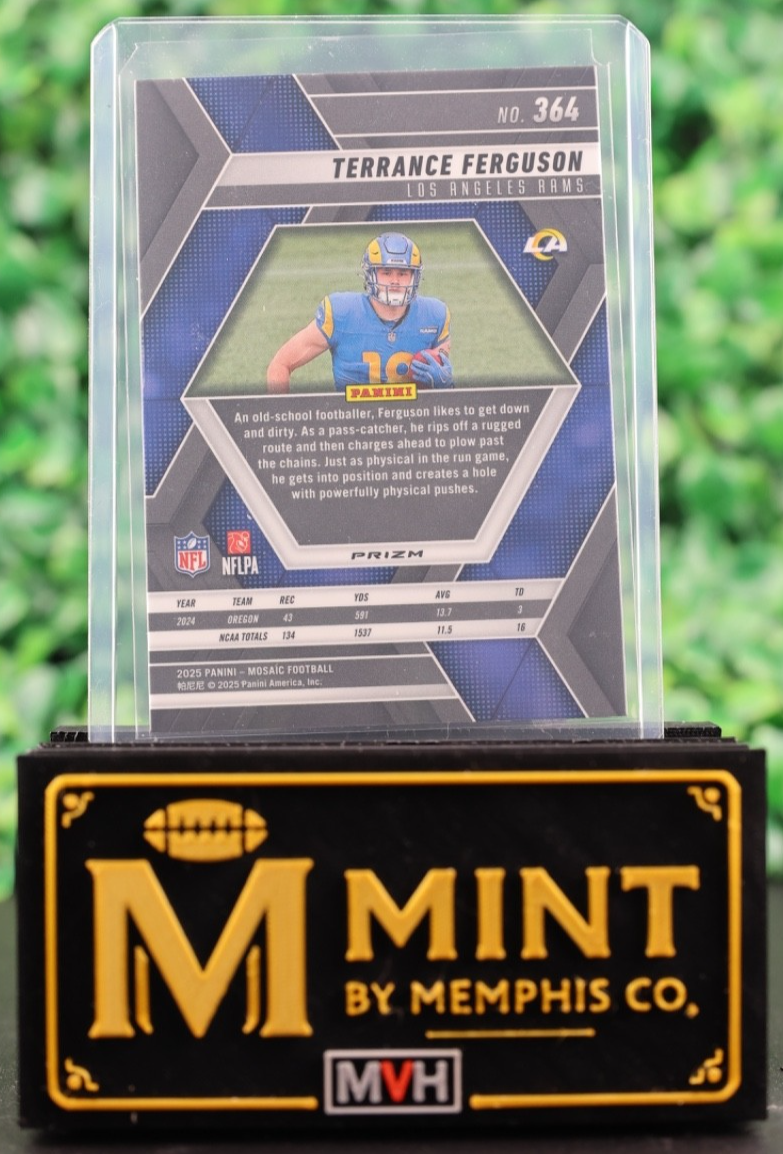 TERRANCE FERGUSON 2025 MOSAIC RC #364 RED CAMO LA RAMS