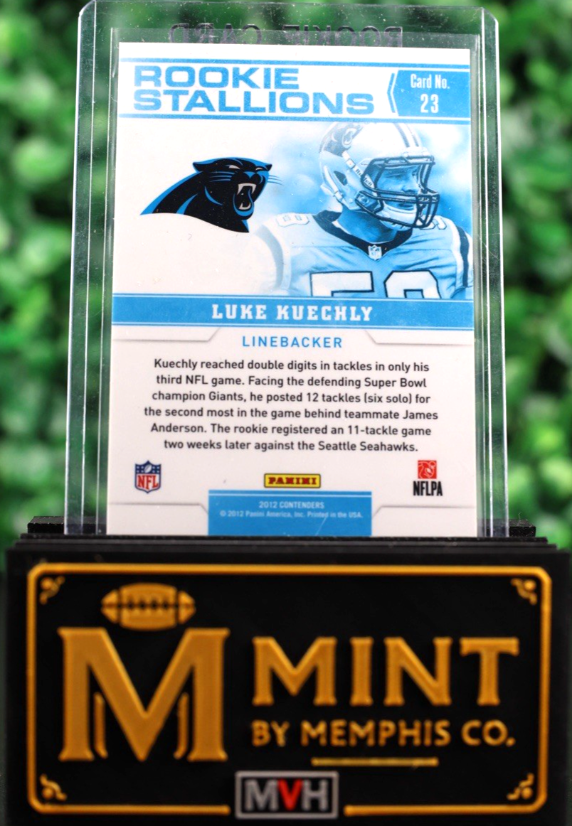 LUKE KUECHLY 2012 PANINI CONTENDERS ROOKIE STALLIONS #23 RC