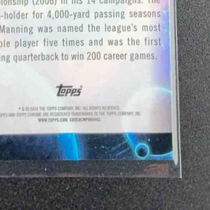 PEYTON MANNING 2024 TOPPS COSMIC CHROME #GG-31 GALAXY GREATS COLTS