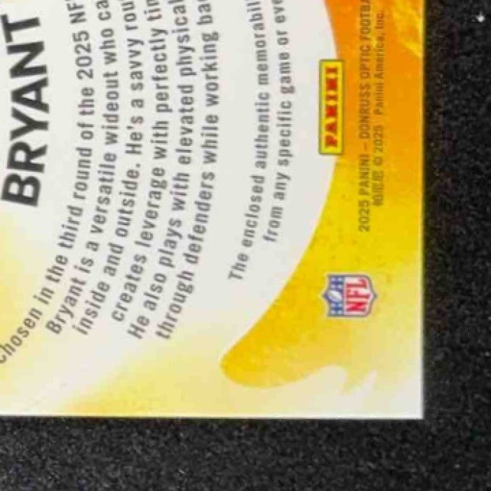 2025 Panini Donruss Optic Pat Bryant First Year Fresh Blue Hyper Prizm RC