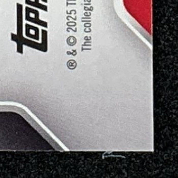 LUKE HASZ 2025 BOWMAN CHROME UNIVERSITY SAPPHIRE #61 1ST PROSPECT REBELS