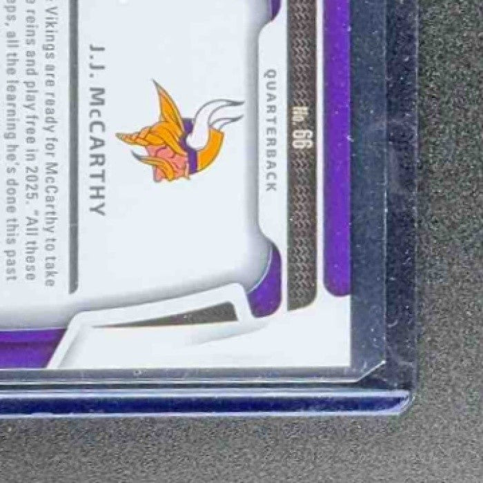 J.J. MCCARTHY 2025 PANINI CERTIFIED #66 MIRROR 382/399 VIKINGS