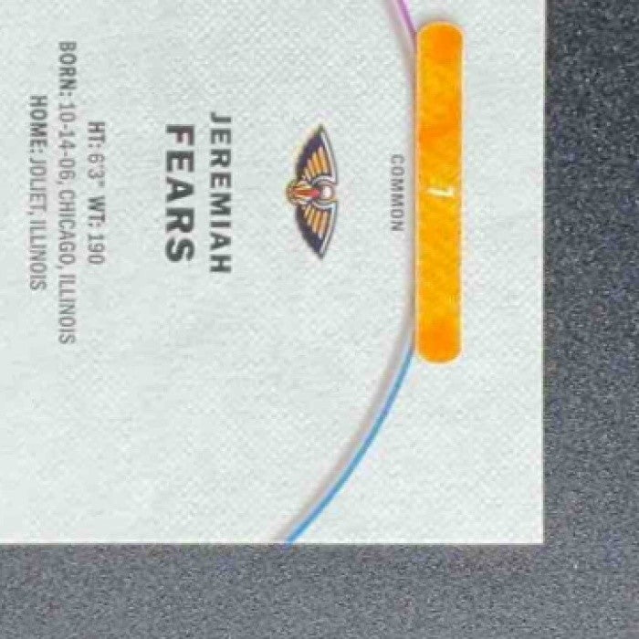 JEREMIAH FEARS 2025-26 TOPPS FINEST #7 COMMON RC PELICANS