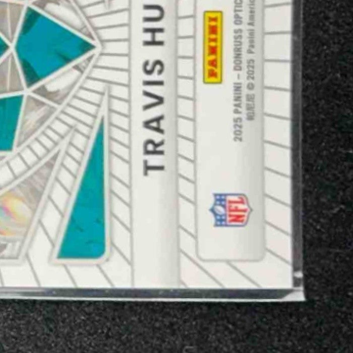 TRAVIS HUNTER 2025 PANINI DONRUSS OPTIC #1 DIAMOND HANDS RC JAGUARS