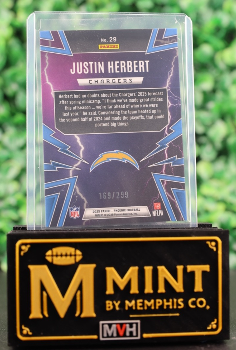 JUSTIN HERBERT 2025 PANINI PHOENIX - THUNDERBIRDS #29 CHARGERS