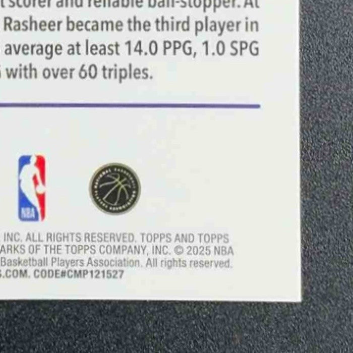 RASHEER FLEMING 2025-26 TOPPS CHROME #281 REFRACTOR RC SUNS