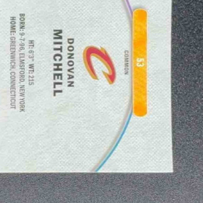 DONOVAN MITCHELL 2025-26 TOPPS FINEST #53 COMMON OIL SPILL REFRACTOR CAVALIERS