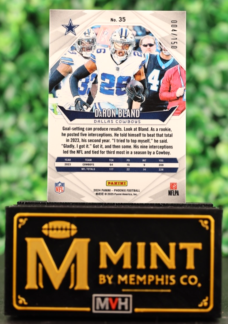 DARON BLAND 2024 PANINI PHOENIX #35 NFL SHIELD SP /150 DALLAS COWBOYS