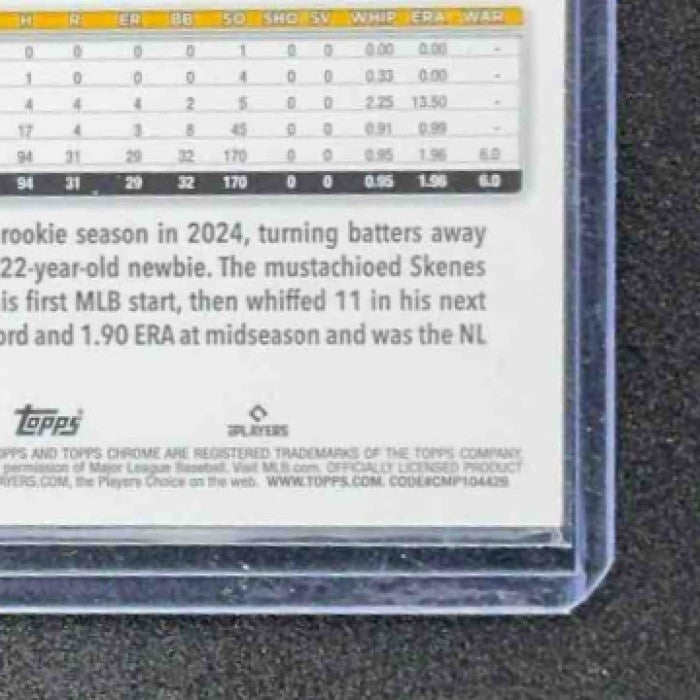 PAUL SKENES 2025 TOPPS CHROME #300 REFRACTOR PIRATES