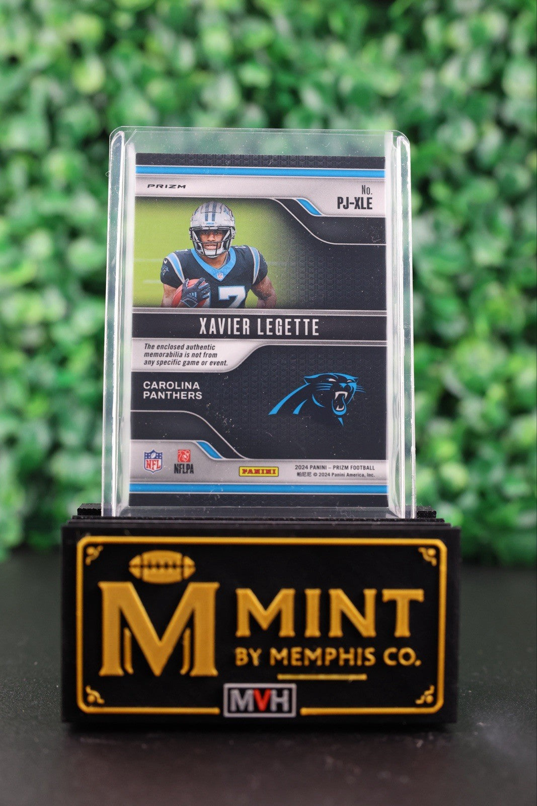 XAVIER LEGETTE 202 PRIZM PREMIER JERSEYS #PJ-XLE NEON GREEN PULSAR RC