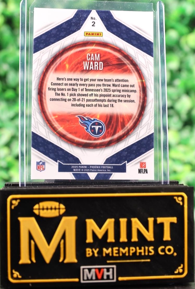CAM WARD 2025 PANINI PHOENIX #2 PARAGON SILVER RC TITANS