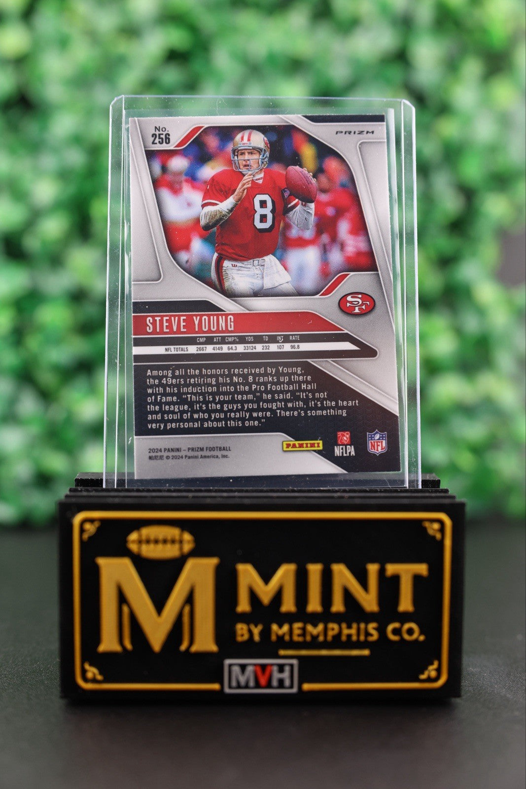 STEVE YOUNG 2024 PRIZM DISCO SILVER #256 HOF SAN FRANCISCO 49ERS SP