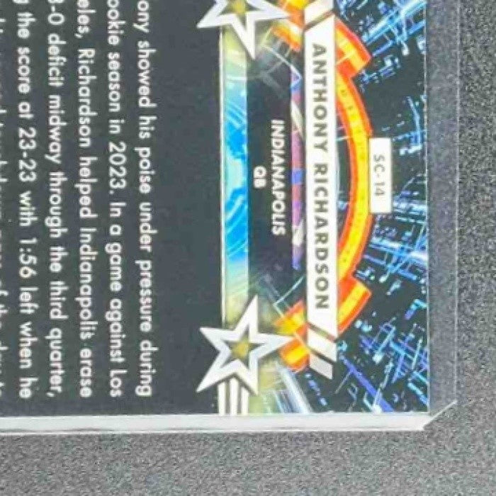 ANTHONY RICHARDSON 2024 TOPPS COSMIC CHROME #SC-14 STAR COMMAND COLTS