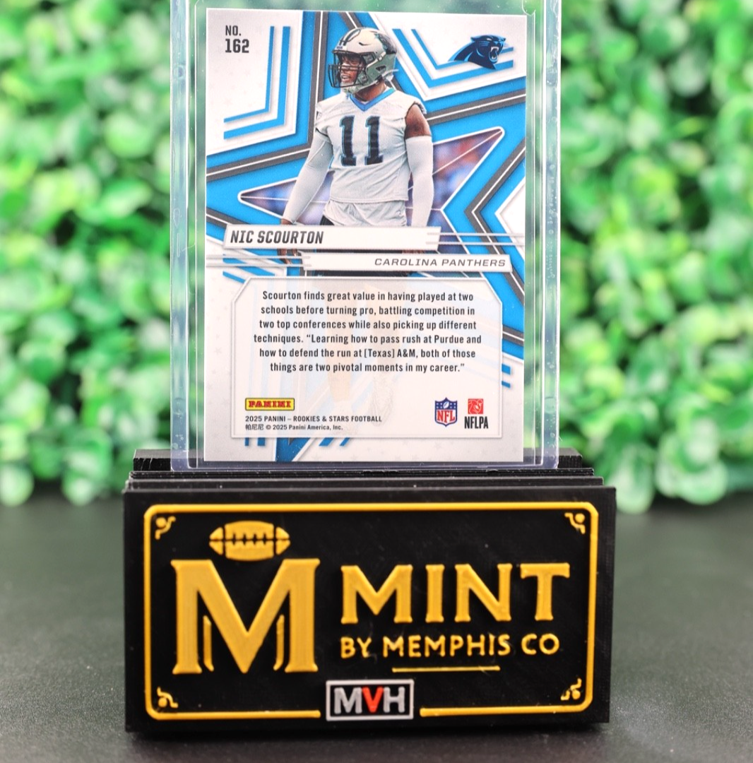 NIC SCOURTON 2025 PANINI ROOKIES & STARS SILVER AUTO RC PANTHERS