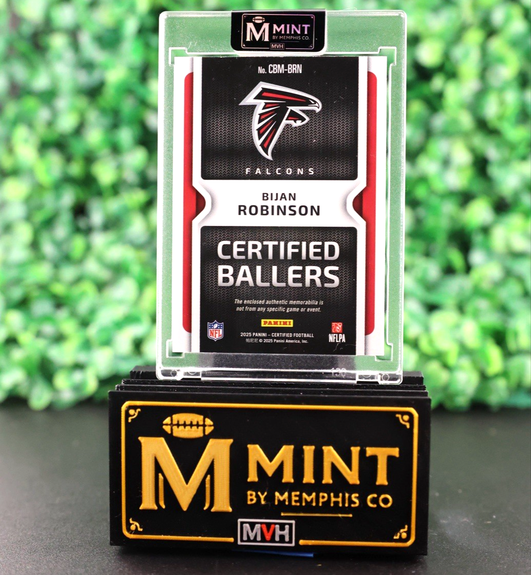 BIJAN ROBINSON 2025 PANINI FOTL 1/1 CERTIFIED BALLERS ONE OF ONE SSP FALCONS