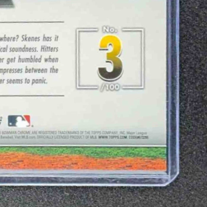 PAUL SKENES 2024 BOWMAN #BTP-3 SCOUTS' TOP 100 CHROME RC PIRATES