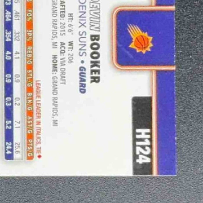 DEVIN BOOKER 2025-26 TOPPS HOLIDAY #H124 BLUE METALLIC GLITTER SUNS