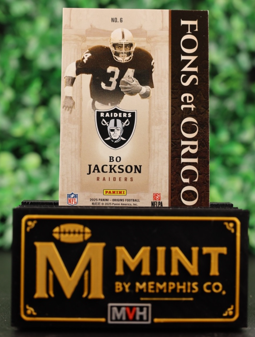 BO JACKSON 2025 ORIGINS FONS ET ORIGO CASE HIT SSP RAIDERS
