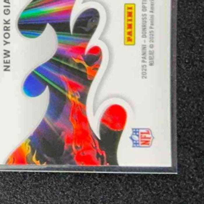 JAXSON DART 2025 PANINI DONRUSS OPTIC #3 LIGHT IT UP RC GIANTS