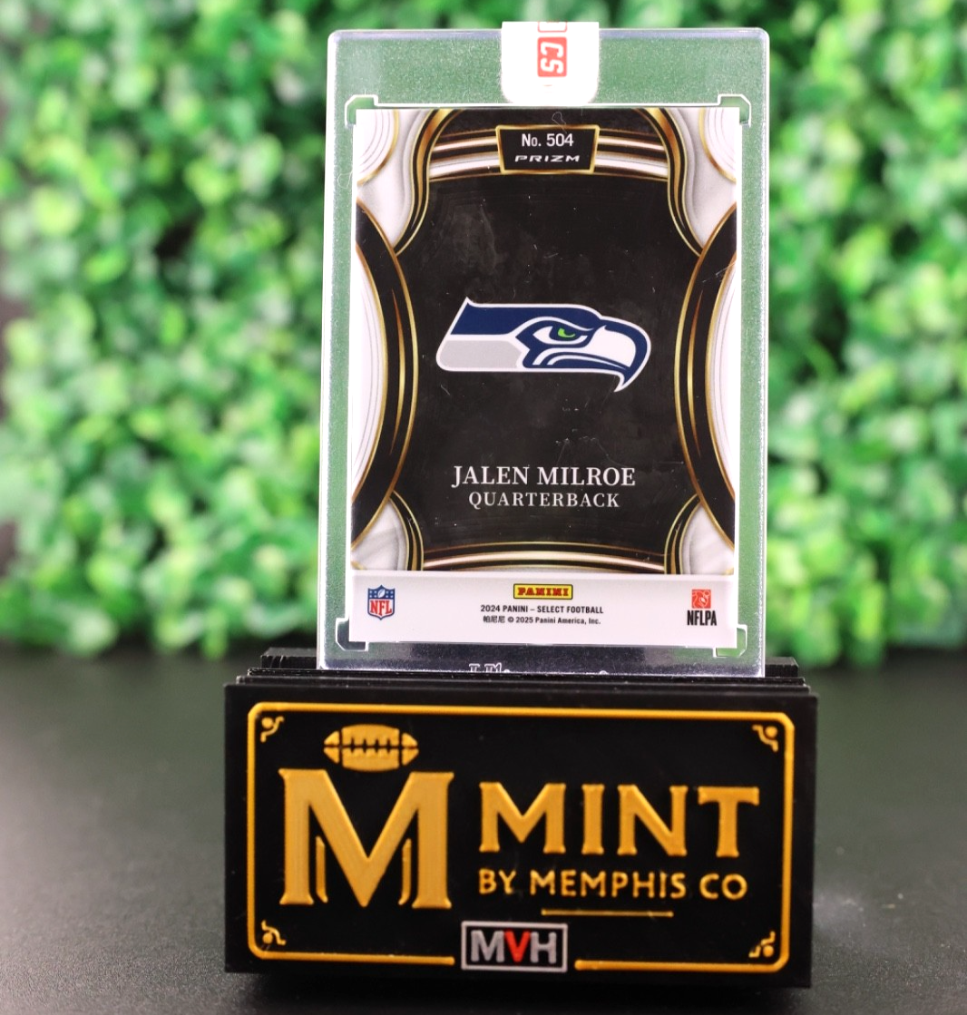 JALEN MILROE 2024 SELECT XRC ROOKIE SILVER PRIZM SEAHAWKS RC SEALED