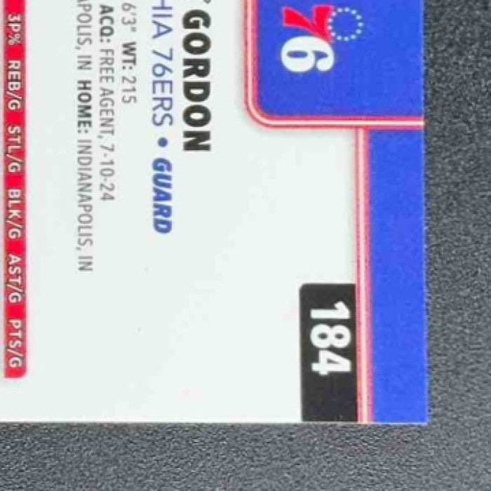 ERIC GORDON 2025-26 TOPPS CHROME #184 MAGENTA REFRACTOR 18/399 76ERS