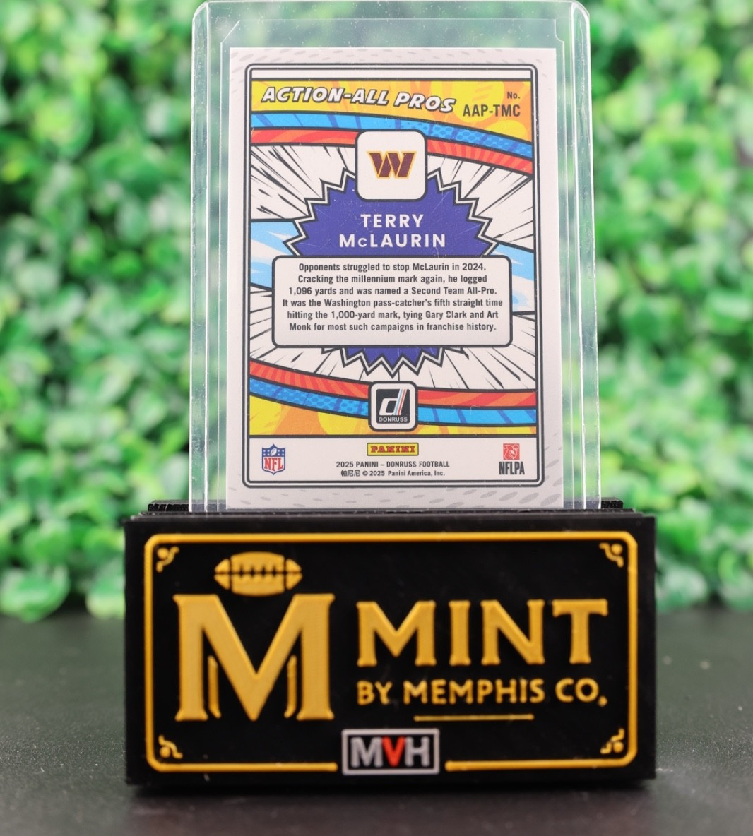 TERRY MCLAURIN 2025 DONRUSS ACTION ALL PROS WASHINGTON COMMANDERS #AAP-TMC