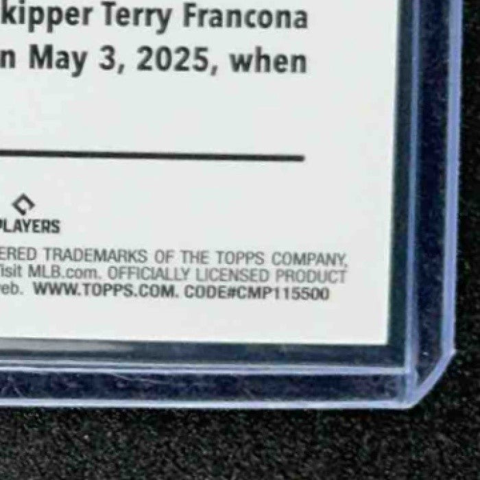 2025 Topps Chrome Update Tyler Callihan #USC156 Gold Geometric Refractor /50 RC