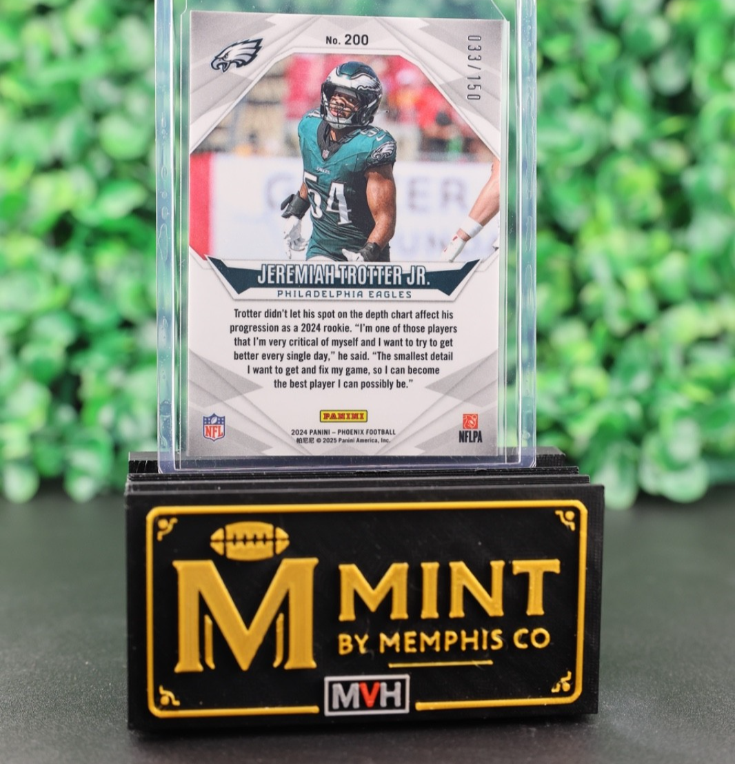 JEREMIAH TROTTER JR. 2024 PANINI PHOENIX NFL SHIELD /150 #200 RC EAGLES