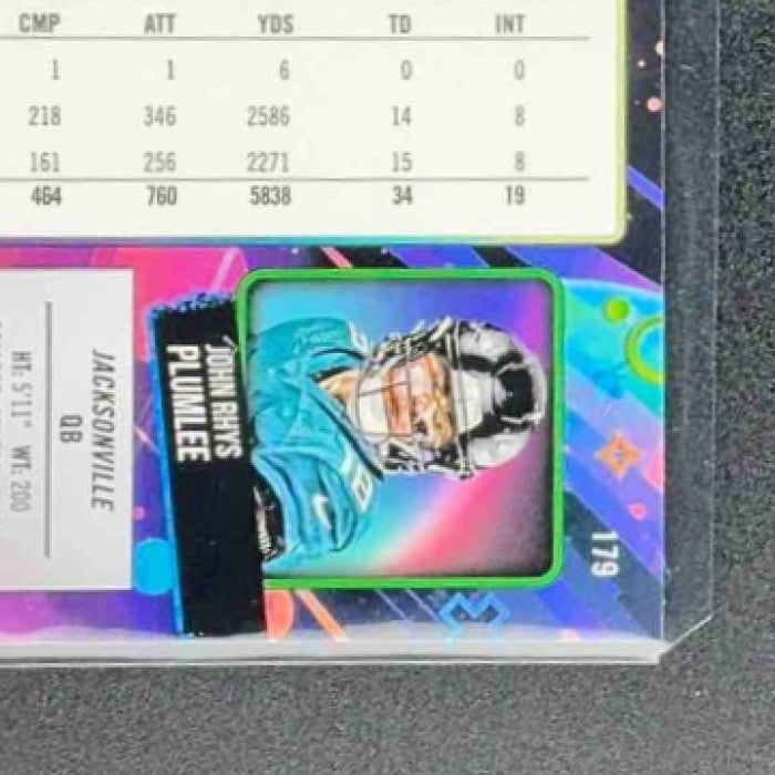 JOHN RHYS PLUMLEE 2024 TOPPS COSMIC CHROME #179 NUCLEUS REFRACTOR RC JAGUARS