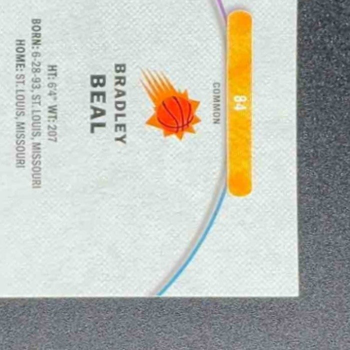 BRADLEY BEAL 2025-26 TOPPS FINEST #84 COMMON OIL SPILL REFRACTOR SUNS