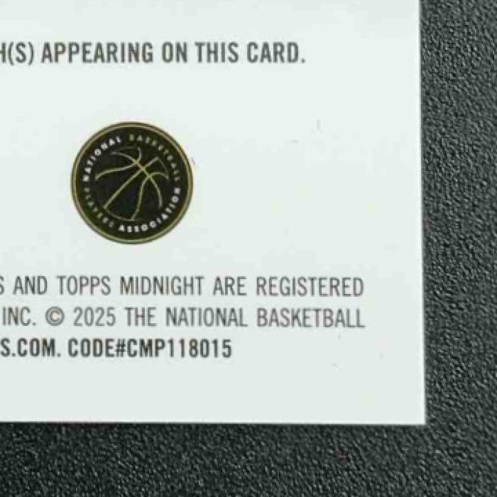 2025 Topps Midnight Thomas Sorber #MSR-TS Sun Rookie Signatures RC Auto
