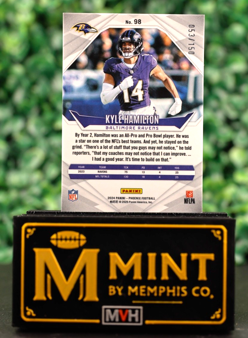 2024 Panini Phoenix Football - Kyle Hamilton NFL Shield /150 #98 SP
