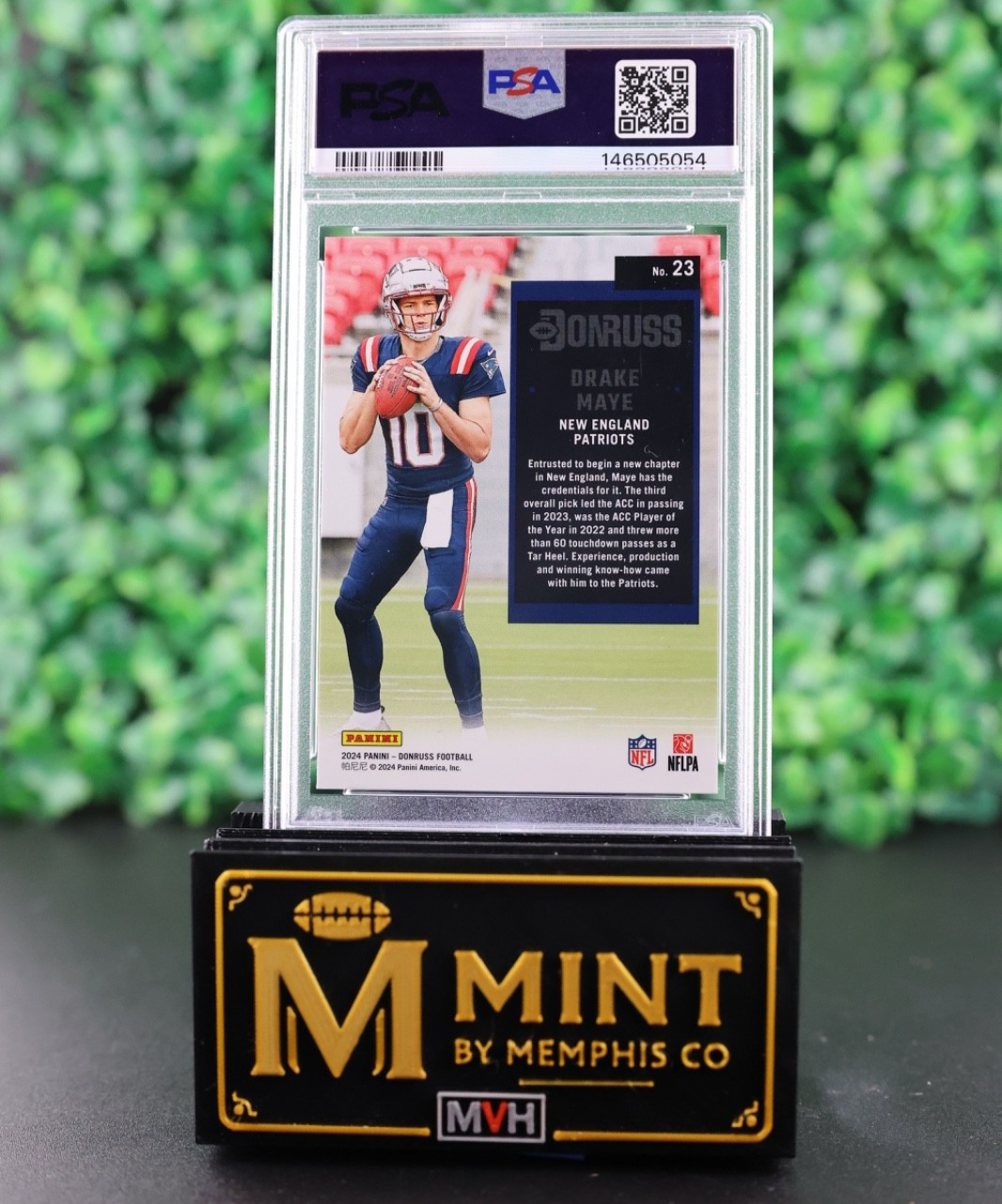 DRAKE MAYE 2024 PANINI DONRUSS RETRO 1994 #23 ROOKIE RC PSA 10 GEM MT PATRIOTS