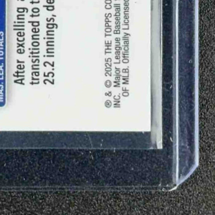 CLAY HOLMES 2025 TOPPS CHROME SAPPHIRE RED /5 NEW YORK METS SSP