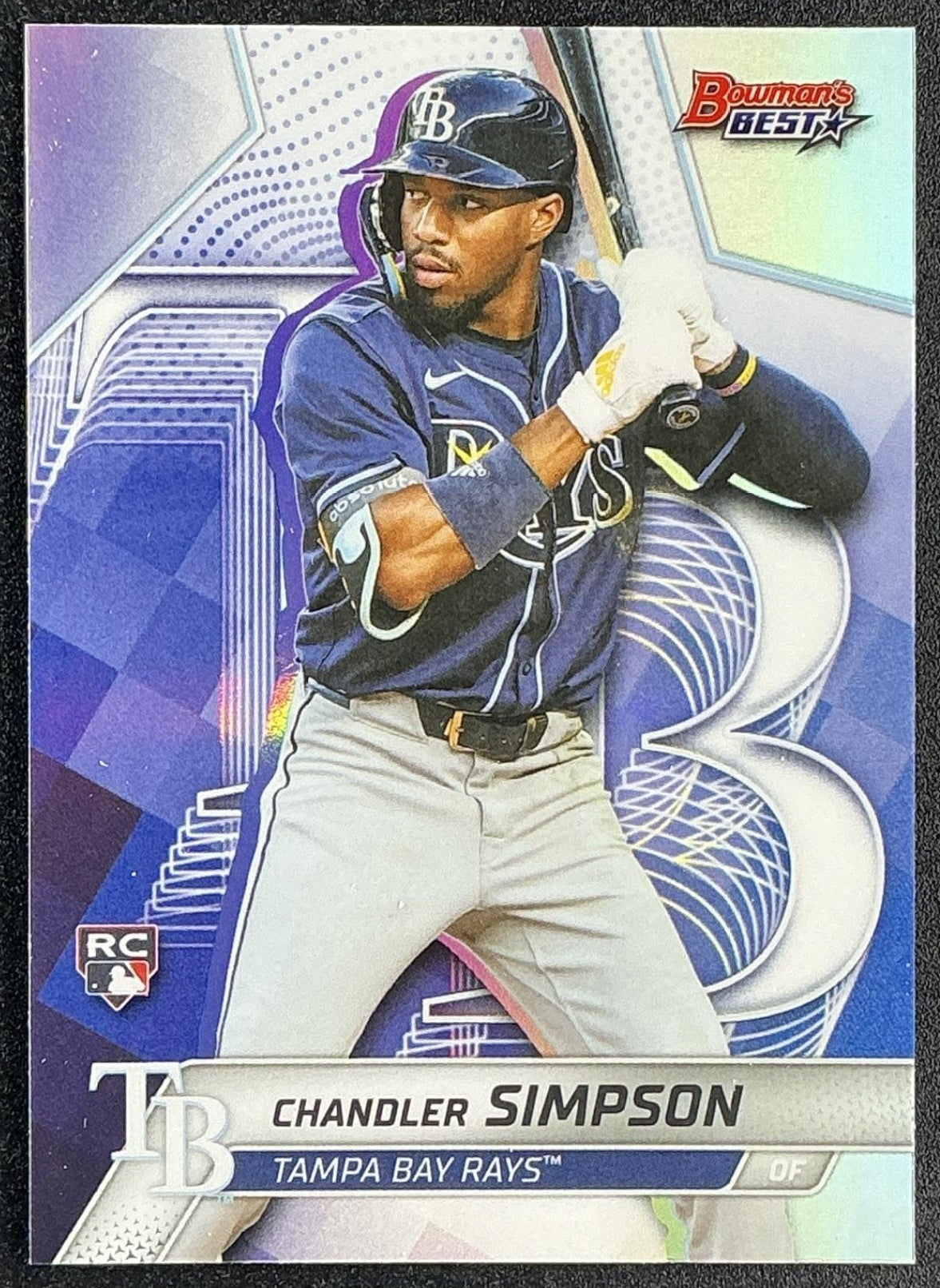 CHANDLER SIMPSON 2025 BOWMAN'S BEST #66 REFRACTOR RC RAYS