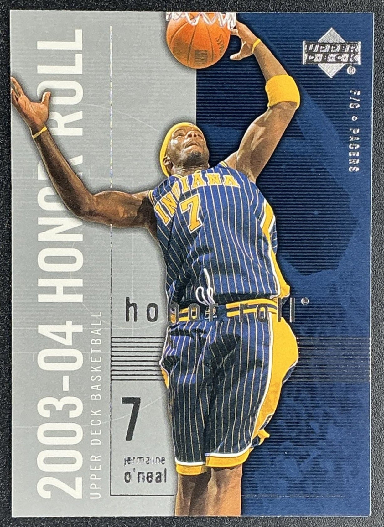JERMAINE O'NEAL 2003-04 UPPER DECK HONOR ROLL #29 PACERS