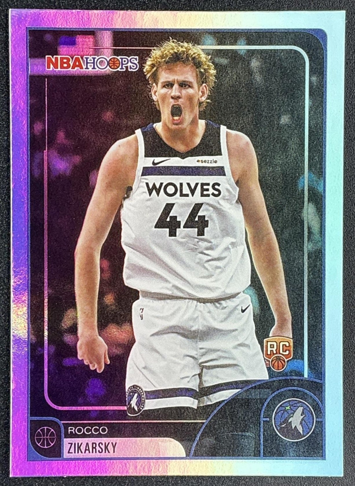 ROCCO ZIKARSKY 2025-26 TOPPS HOOPS #169 RC TIMBERWOLVES