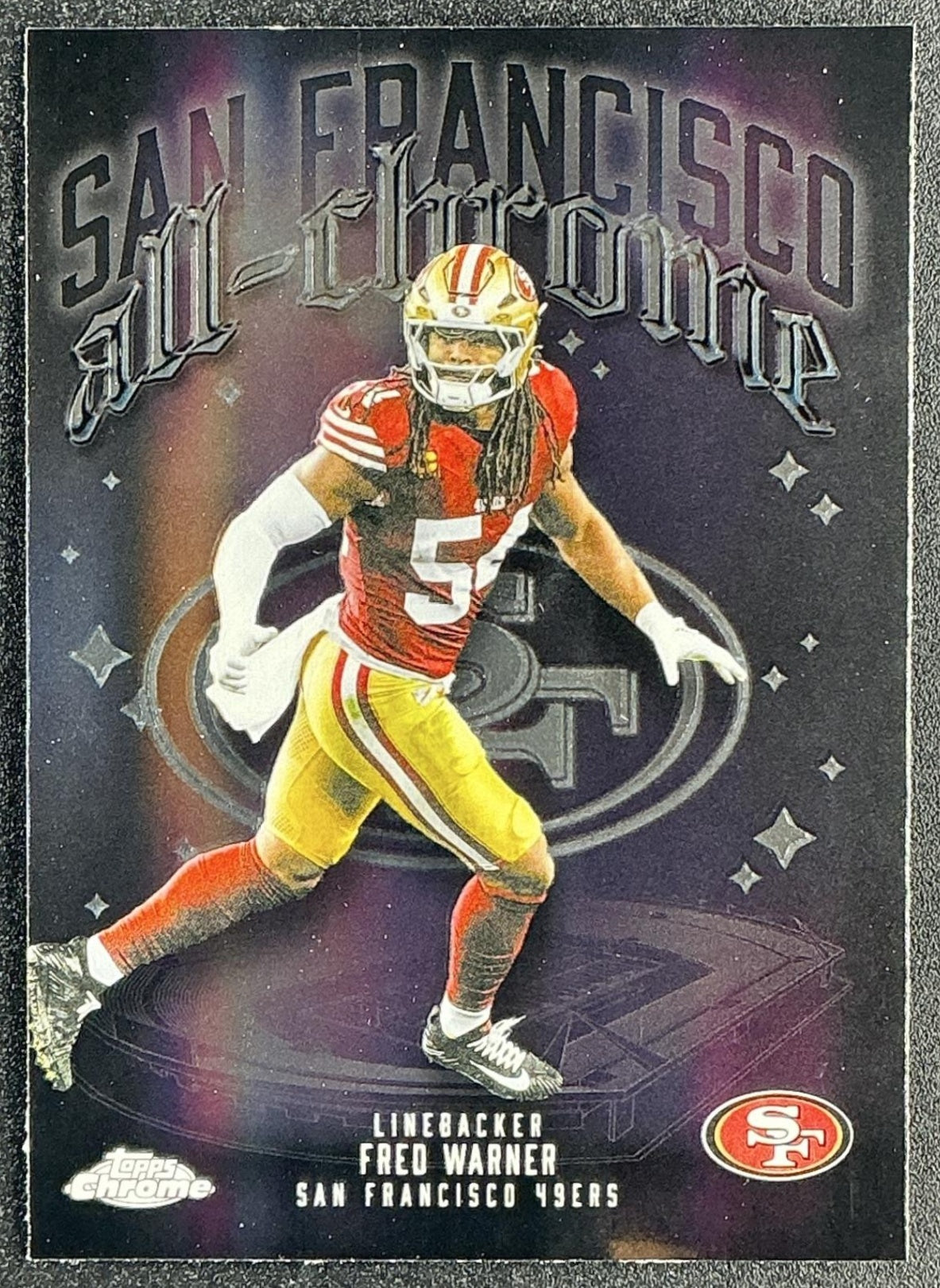 FRED WARNER 2025 TOPPS CHROME #ACT-20 ALL TEAM 49ERS