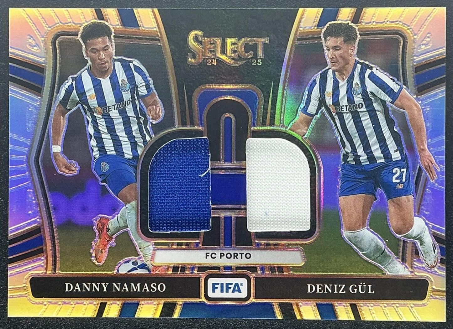 2024 Panini Select FIFA Danny Namaso Deniz Gul #DS-FCP Dual Swatches MEM