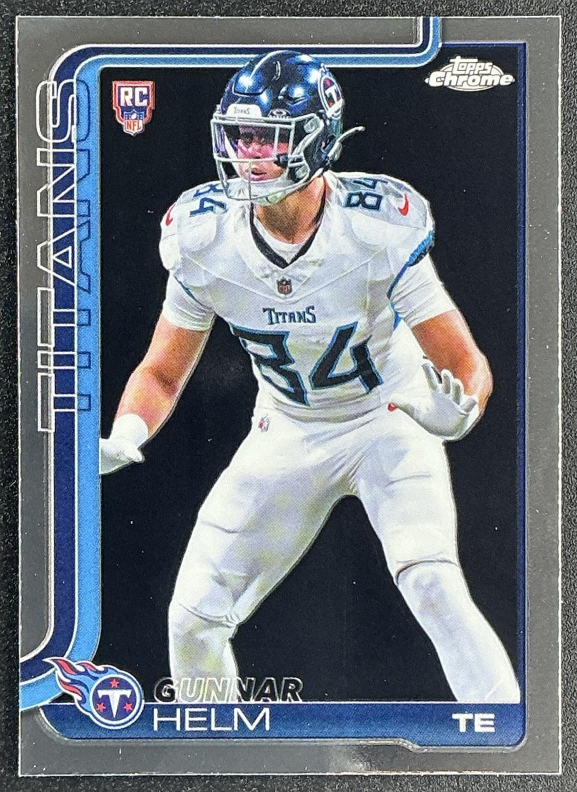 GUNNAR HELM 2025 TOPPS CHROME #305 ROOKIE RC TITANS