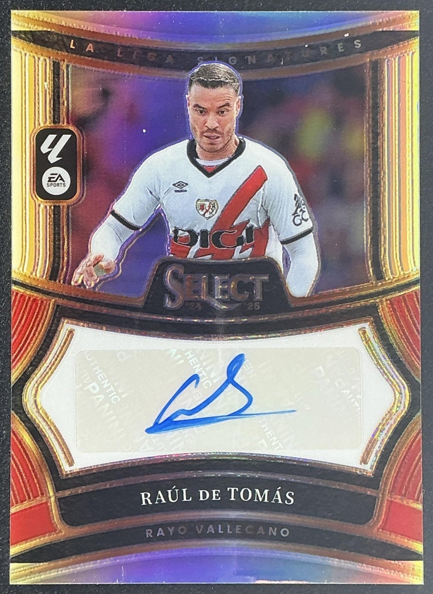 2024 Panini Select La Liga Raul de Tomas #SS-RDT Signatures Silver Prizm Auto