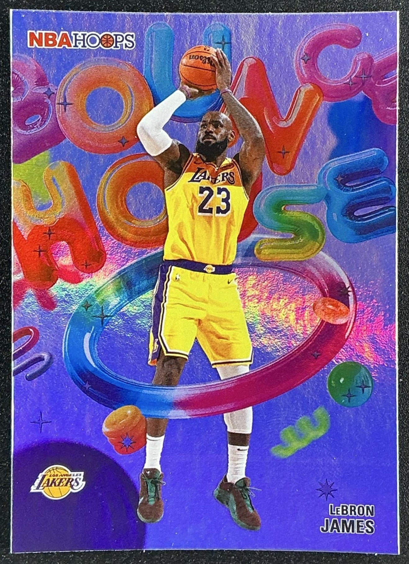 LEBRON JAMES 2025-26 TOPPS HOOPS #BH-2 BOUNCE HOUSE RAINBOW FOIL LAKERS