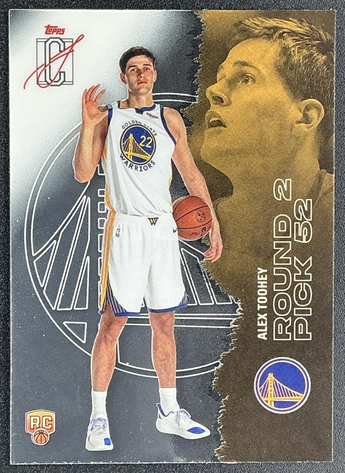 ALEX TOOHEY 2025-26 TOPPS SIGNATURE CLASS #146 CHROME ROOKIE RC WARRIORS
