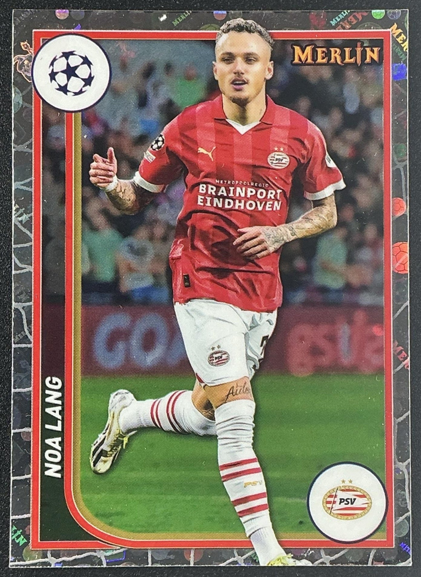 2023 Topps Chrome Merlin UEFA Club Competitions Noa Lang #99 Vintage Refractor