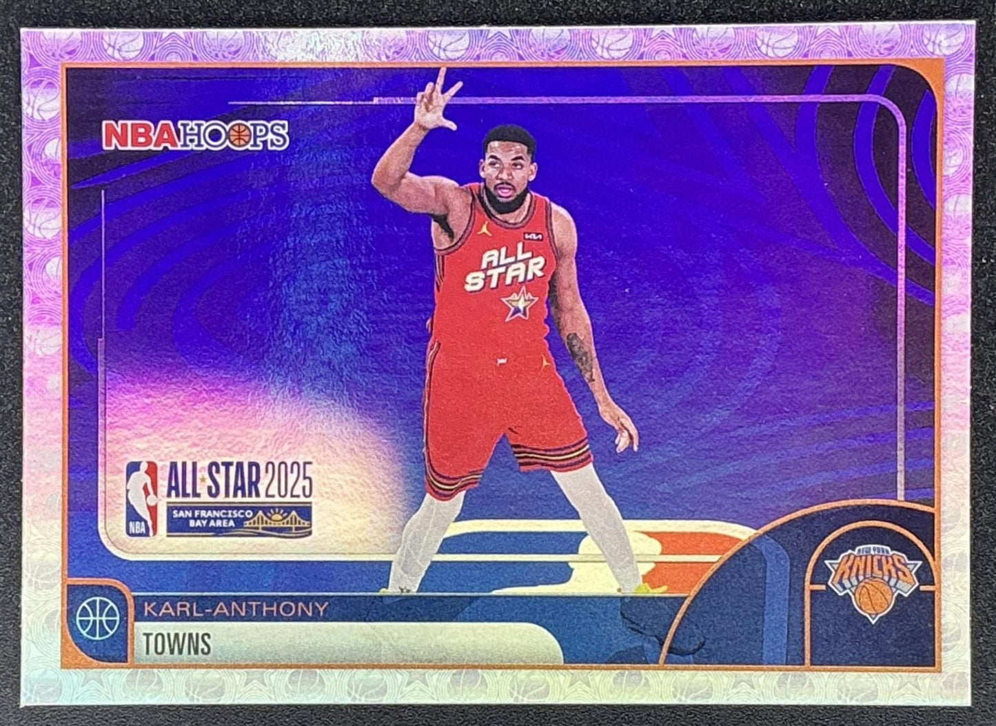 KARL-ANTHONY TOWNS 2025-26 TOPPS HOOPS #292 RAINBOW FOIL ALL-STAR KNICKS